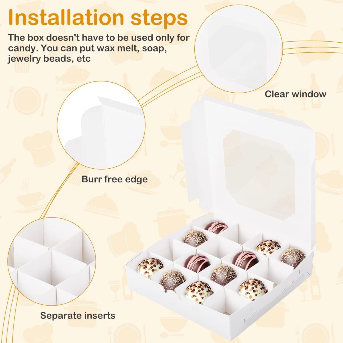 Amazon.com - LEEZDTTXAN 20pcs Empty White Pick and Mix Sweet Boxes
